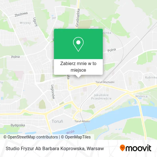 Mapa Studio Fryzur Ab Barbara Koprowska