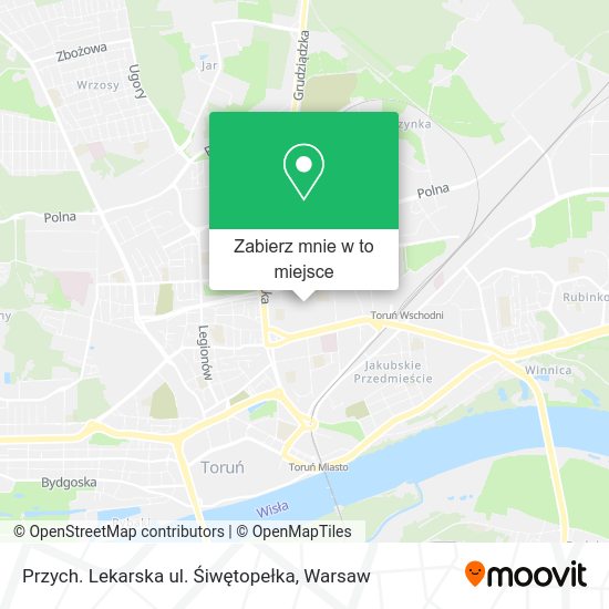 Mapa Przych. Lekarska ul. Śiwętopełka