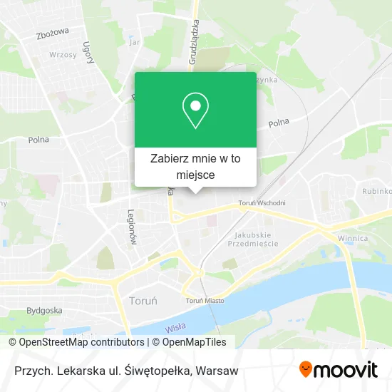 Mapa Przych. Lekarska ul. Śiwętopełka