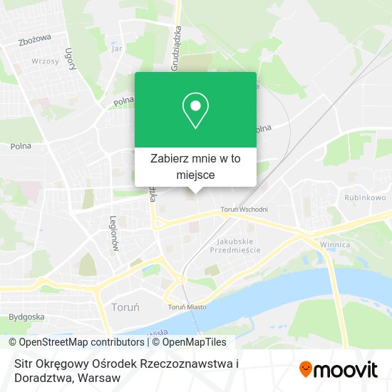 Mapa Sitr Okręgowy Ośrodek Rzeczoznawstwa i Doradztwa