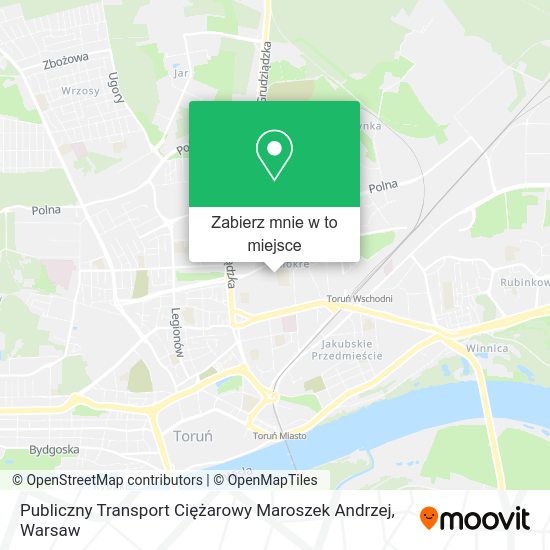 Mapa Publiczny Transport Ciężarowy Maroszek Andrzej