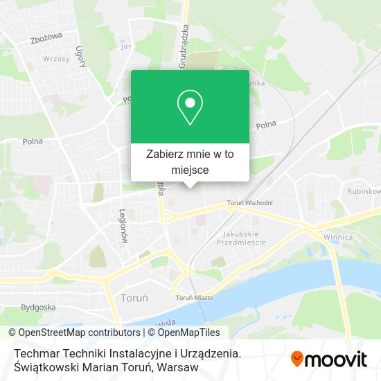 Mapa Techmar Techniki Instalacyjne i Urządzenia. Świątkowski Marian Toruń