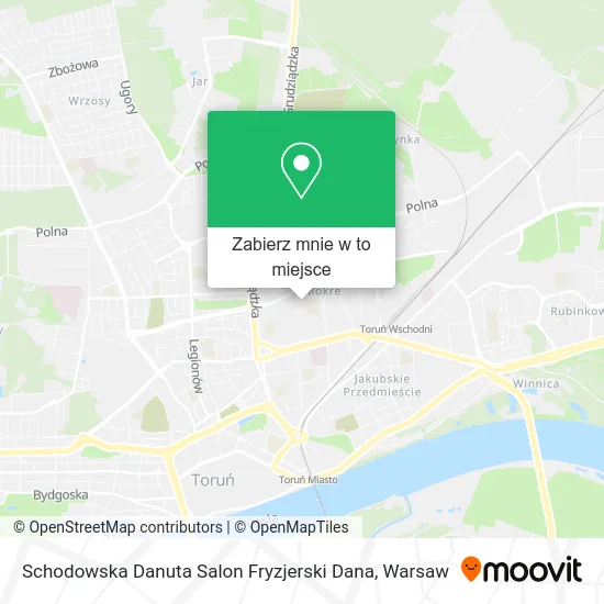 Mapa Schodowska Danuta Salon Fryzjerski Dana
