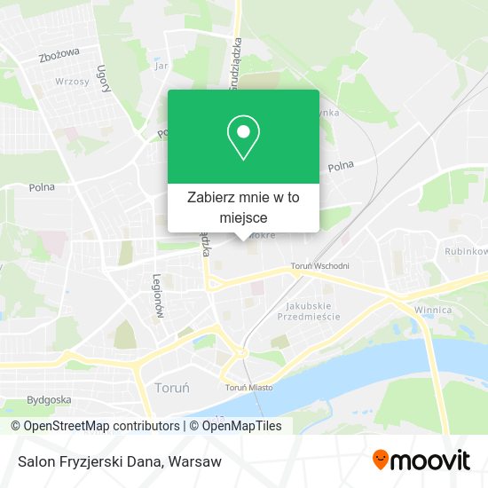 Mapa Salon Fryzjerski Dana