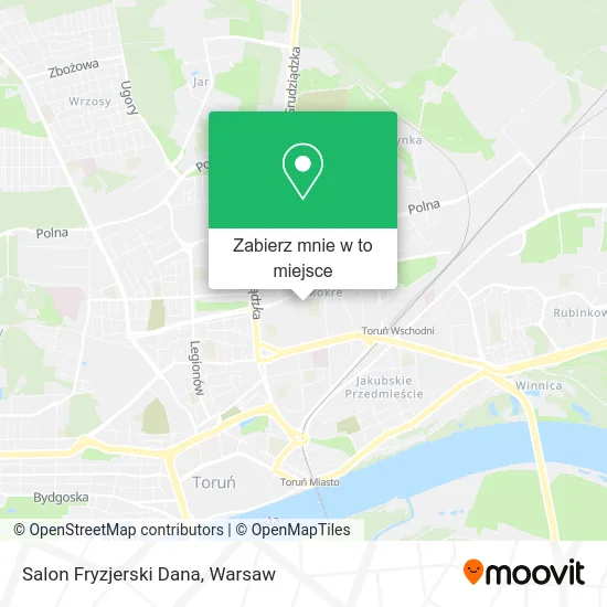 Mapa Salon Fryzjerski Dana
