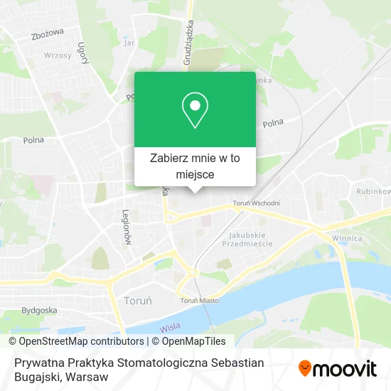 Mapa Prywatna Praktyka Stomatologiczna Sebastian Bugajski