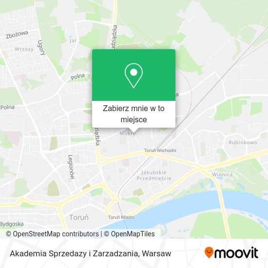 Mapa Akademia Sprzedazy i Zarzadzania