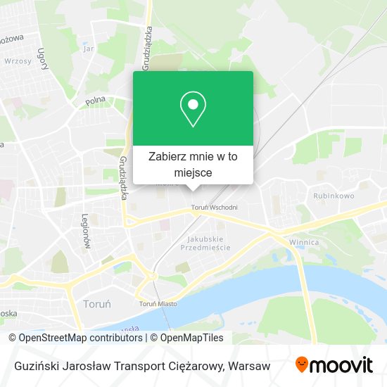 Mapa Guziński Jarosław Transport Ciężarowy