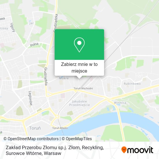 Mapa Zakład Przerobu Złomu sp.j. Złom, Recykling, Surowce Wtórne