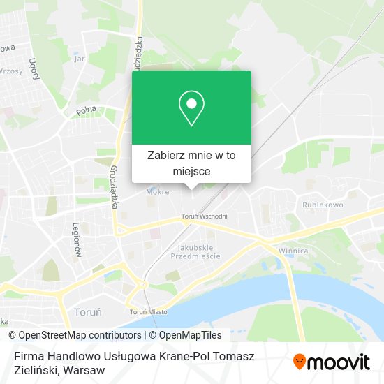 Mapa Firma Handlowo Usługowa Krane-Pol Tomasz Zieliński