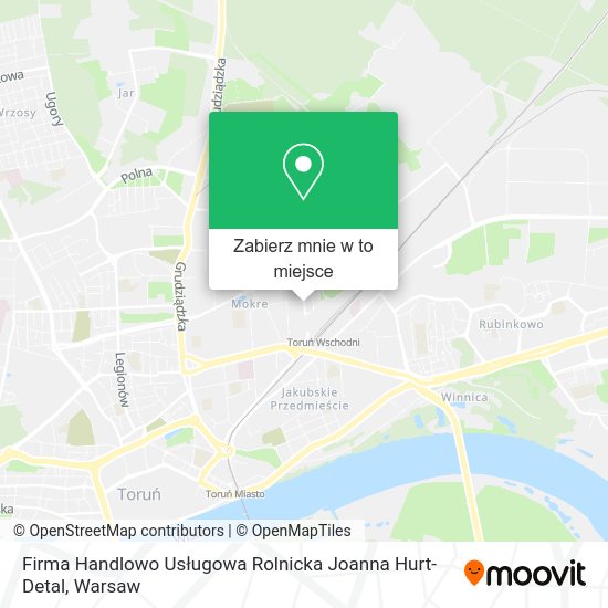 Mapa Firma Handlowo Usługowa Rolnicka Joanna Hurt-Detal