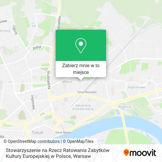 Mapa Stowarzyszenie na Rzecz Ratowania Zabytków Kultury Europejskiej w Polsce