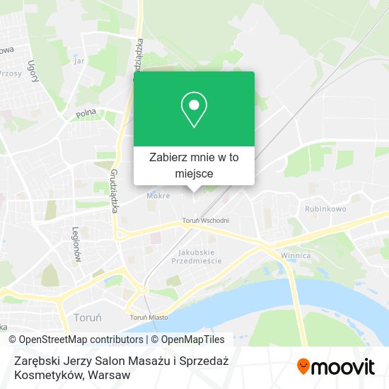 Mapa Zarębski Jerzy Salon Masażu i Sprzedaż Kosmetyków