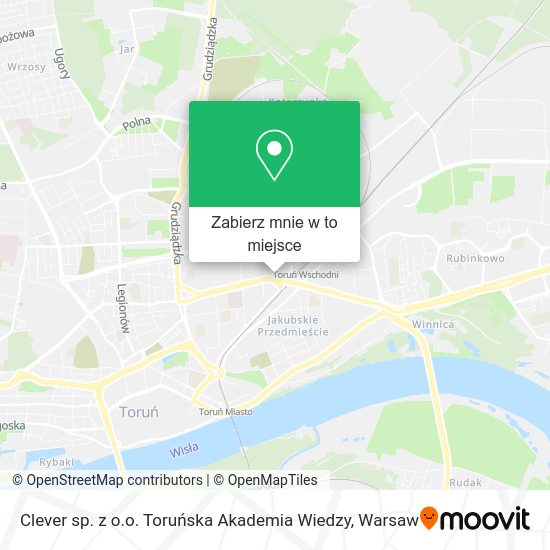 Mapa Clever sp. z o.o. Toruńska Akademia Wiedzy