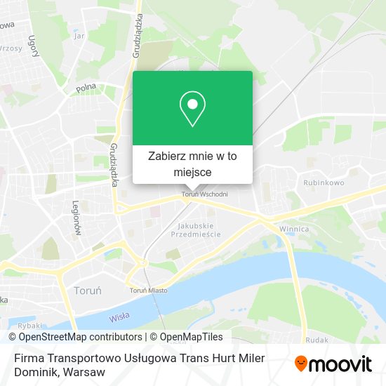 Mapa Firma Transportowo Usługowa Trans Hurt Miler Dominik