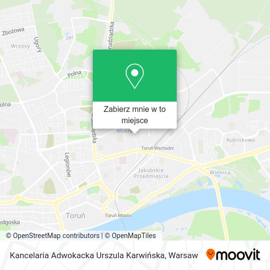 Mapa Kancelaria Adwokacka Urszula Karwińska