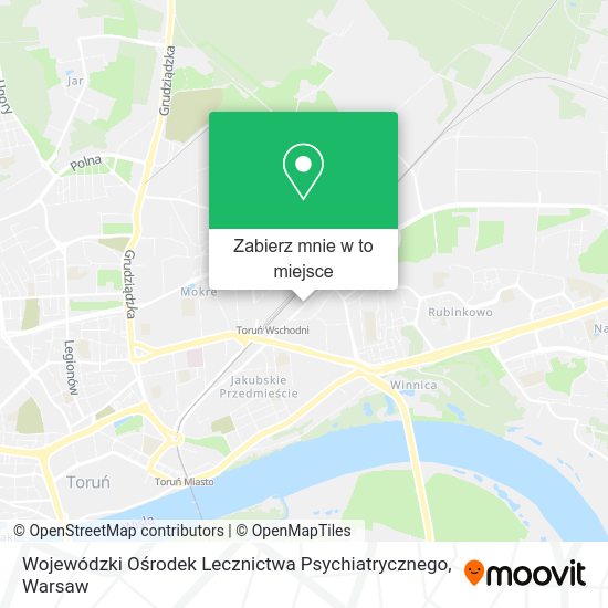 Mapa Wojewódzki Ośrodek Lecznictwa Psychiatrycznego