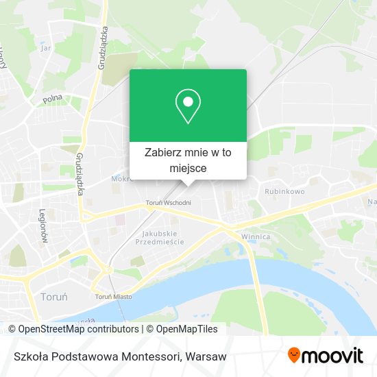 Mapa Szkoła Podstawowa Montessori