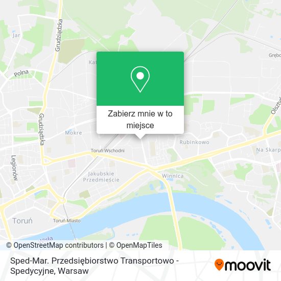 Mapa Sped-Mar. Przedsiębiorstwo Transportowo - Spedycyjne