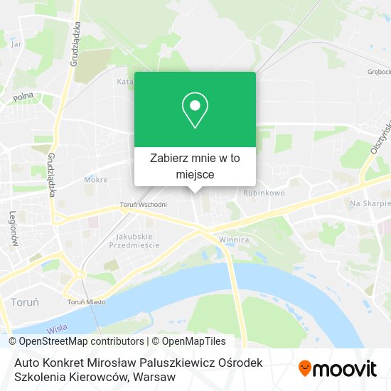 Mapa Auto Konkret Mirosław Paluszkiewicz Ośrodek Szkolenia Kierowców