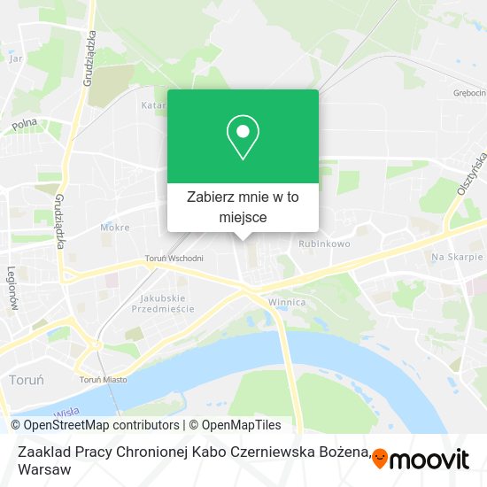 Mapa Zaaklad Pracy Chronionej Kabo Czerniewska Bożena