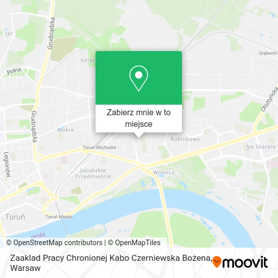 Mapa Zaaklad Pracy Chronionej Kabo Czerniewska Bożena