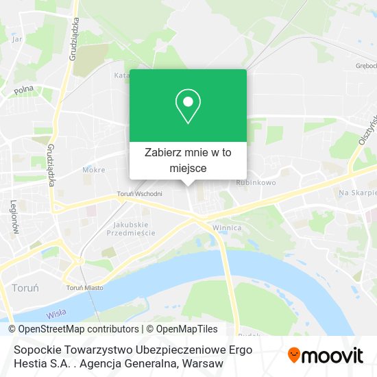 Mapa Sopockie Towarzystwo Ubezpieczeniowe Ergo Hestia S.A. . Agencja Generalna