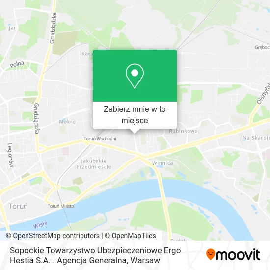 Mapa Sopockie Towarzystwo Ubezpieczeniowe Ergo Hestia S.A. . Agencja Generalna