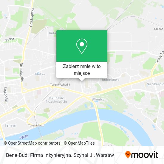 Mapa Bene-Bud. Firma Inżynieryjna. Szynal J.