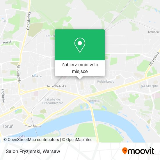 Mapa Salon Fryzjerski