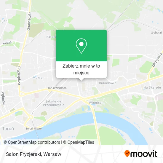 Mapa Salon Fryzjerski