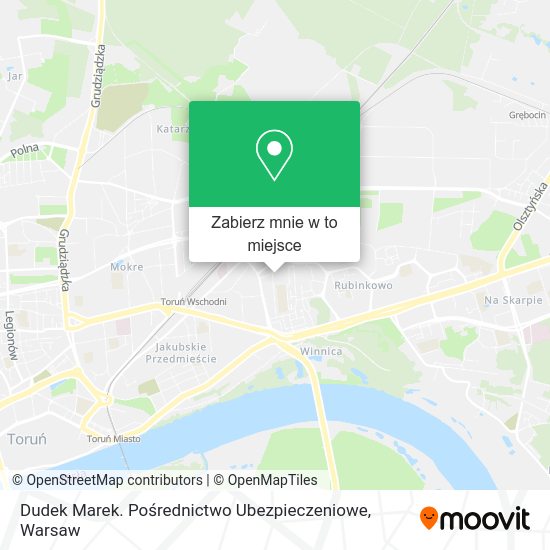 Mapa Dudek Marek. Pośrednictwo Ubezpieczeniowe