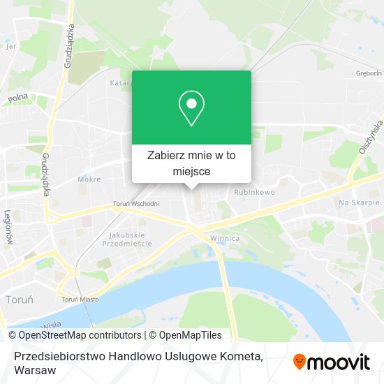 Mapa Przedsiebiorstwo Handlowo Uslugowe Kometa