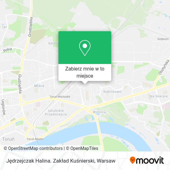 Mapa Jędrzejczak Halina. Zakład Kuśnierski