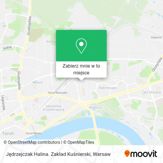 Mapa Jędrzejczak Halina. Zakład Kuśnierski