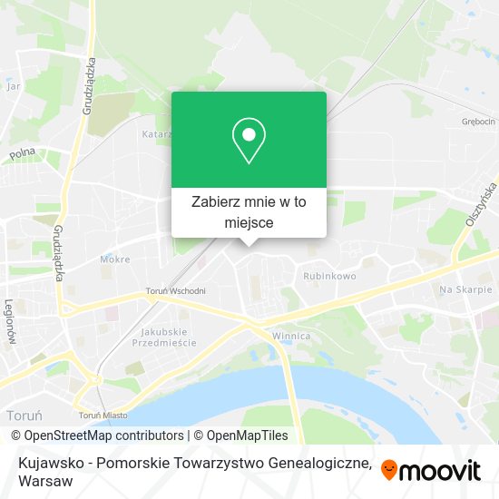 Mapa Kujawsko - Pomorskie Towarzystwo Genealogiczne