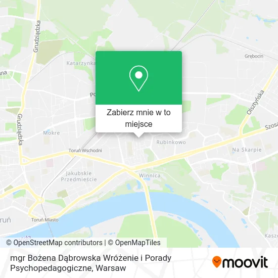 Mapa mgr Bożena Dąbrowska Wróżenie i Porady Psychopedagogiczne