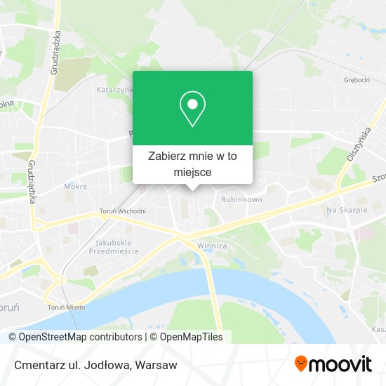 Mapa Cmentarz ul. Jodłowa