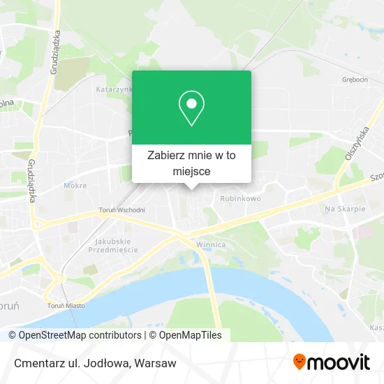 Mapa Cmentarz ul. Jodłowa
