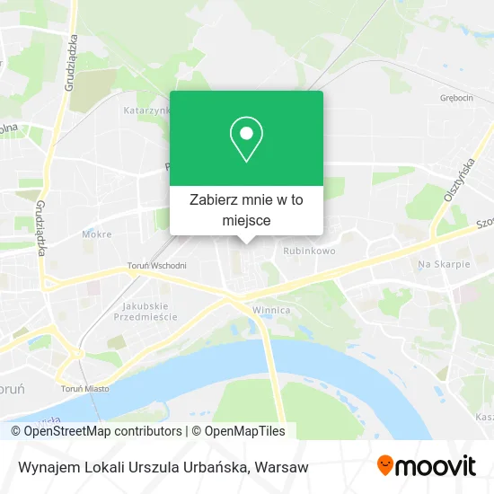 Mapa Wynajem Lokali Urszula Urbańska