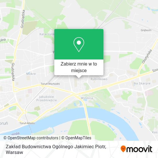 Mapa Zakład Budownictwa Ogólnego Jakimiec Piotr