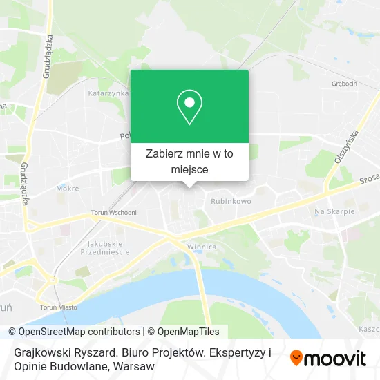 Mapa Grajkowski Ryszard. Biuro Projektów. Ekspertyzy i Opinie Budowlane
