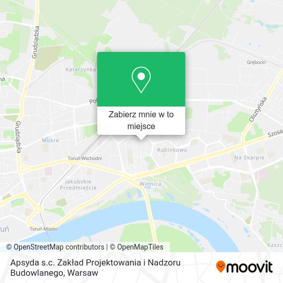 Mapa Apsyda s.c. Zakład Projektowania i Nadzoru Budowlanego