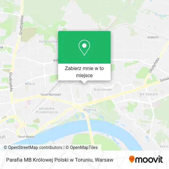 Mapa Parafia MB Królowej Polski w Toruniu