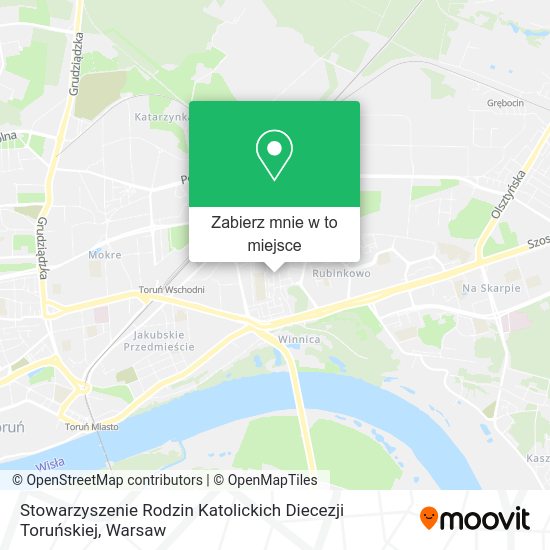 Mapa Stowarzyszenie Rodzin Katolickich Diecezji Toruńskiej