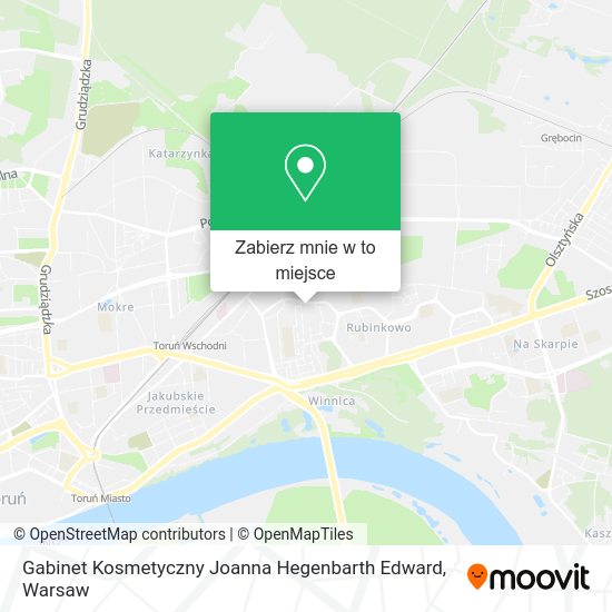 Mapa Gabinet Kosmetyczny Joanna Hegenbarth Edward