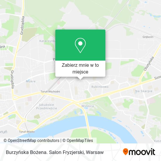 Mapa Burzyńska Bożena. Salon Fryzjerski