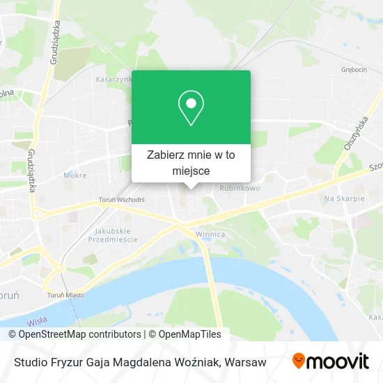 Mapa Studio Fryzur Gaja Magdalena Woźniak