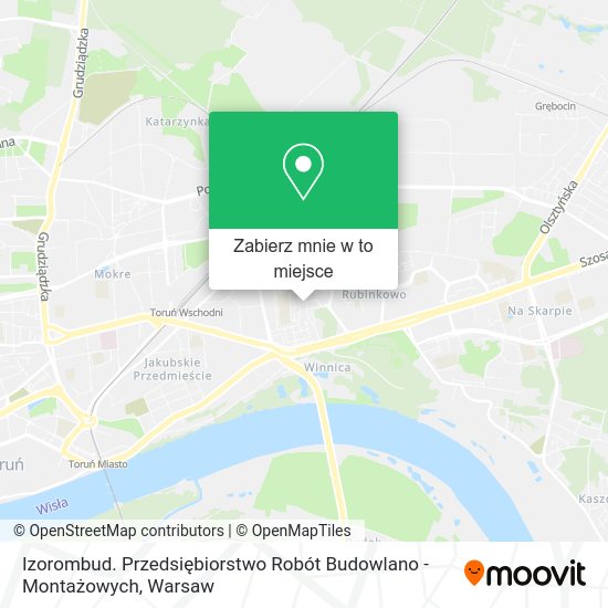 Mapa Izorombud. Przedsiębiorstwo Robót Budowlano - Montażowych