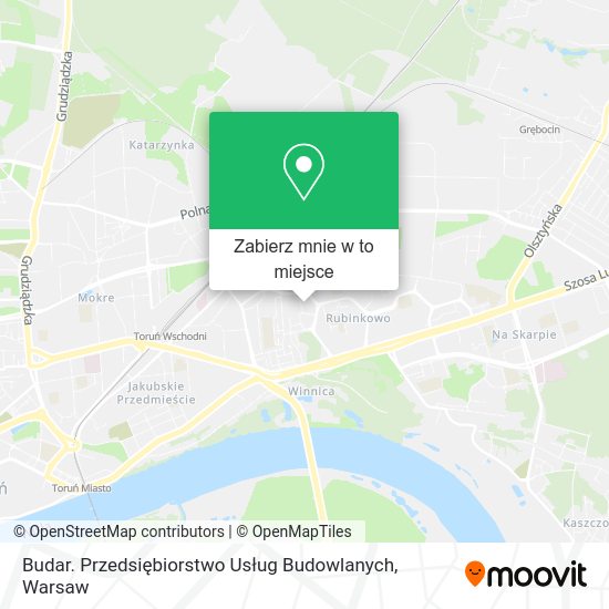 Mapa Budar. Przedsiębiorstwo Usług Budowlanych